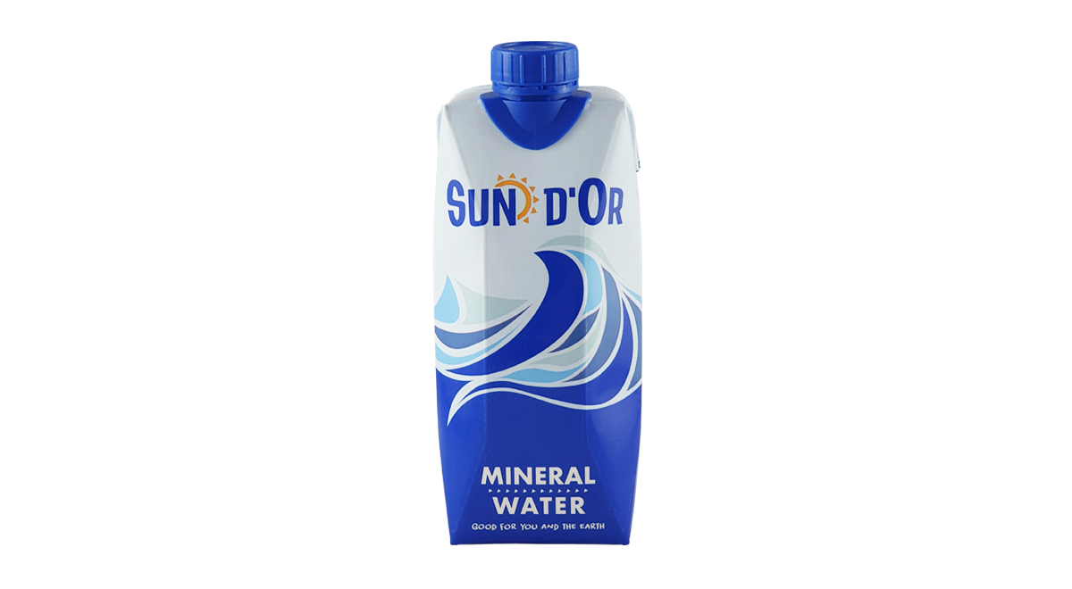 Nieuw bij GDS! - Sun d'Or mineraalwater in Tetra pak!