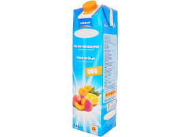 Premium  peach-orange juice 1,0 liter