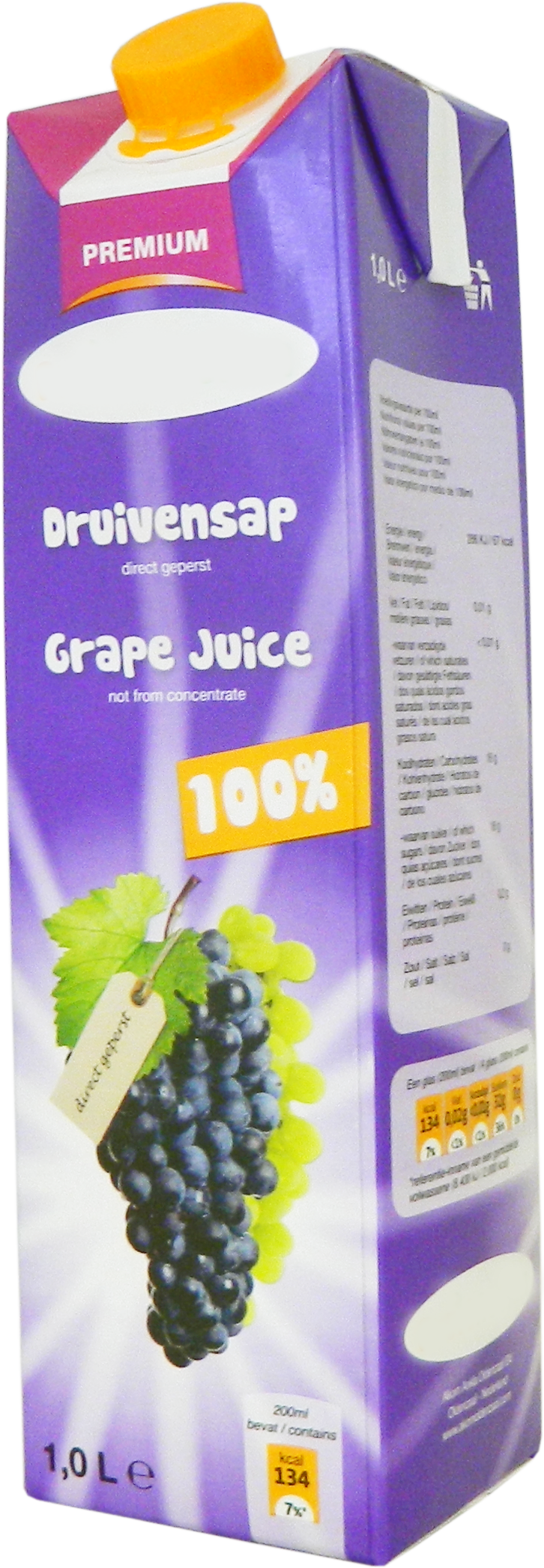 Premium Druivensap 1,0 liter