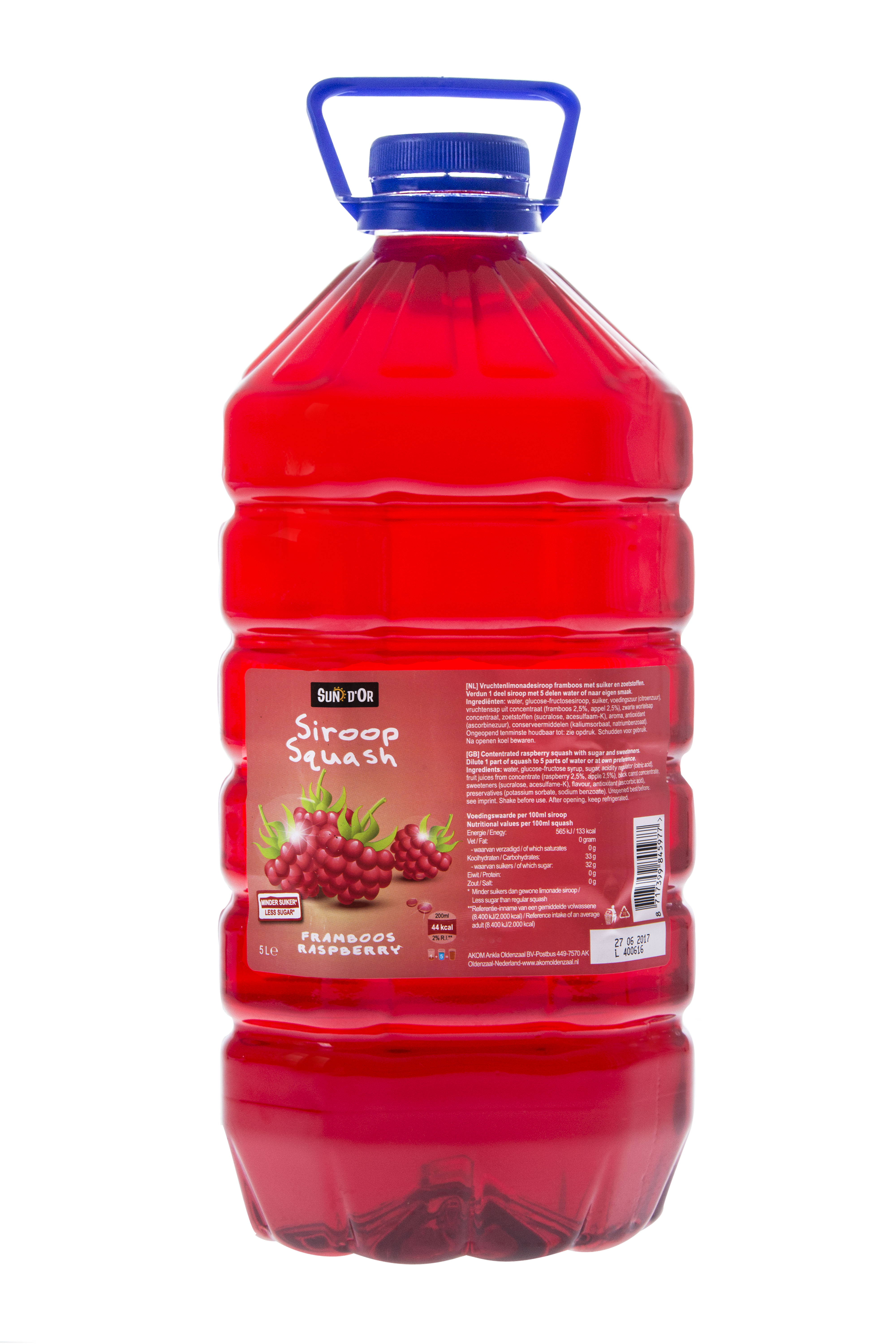 Sun d'Or Raspberry Fruit Squash 5 liter 