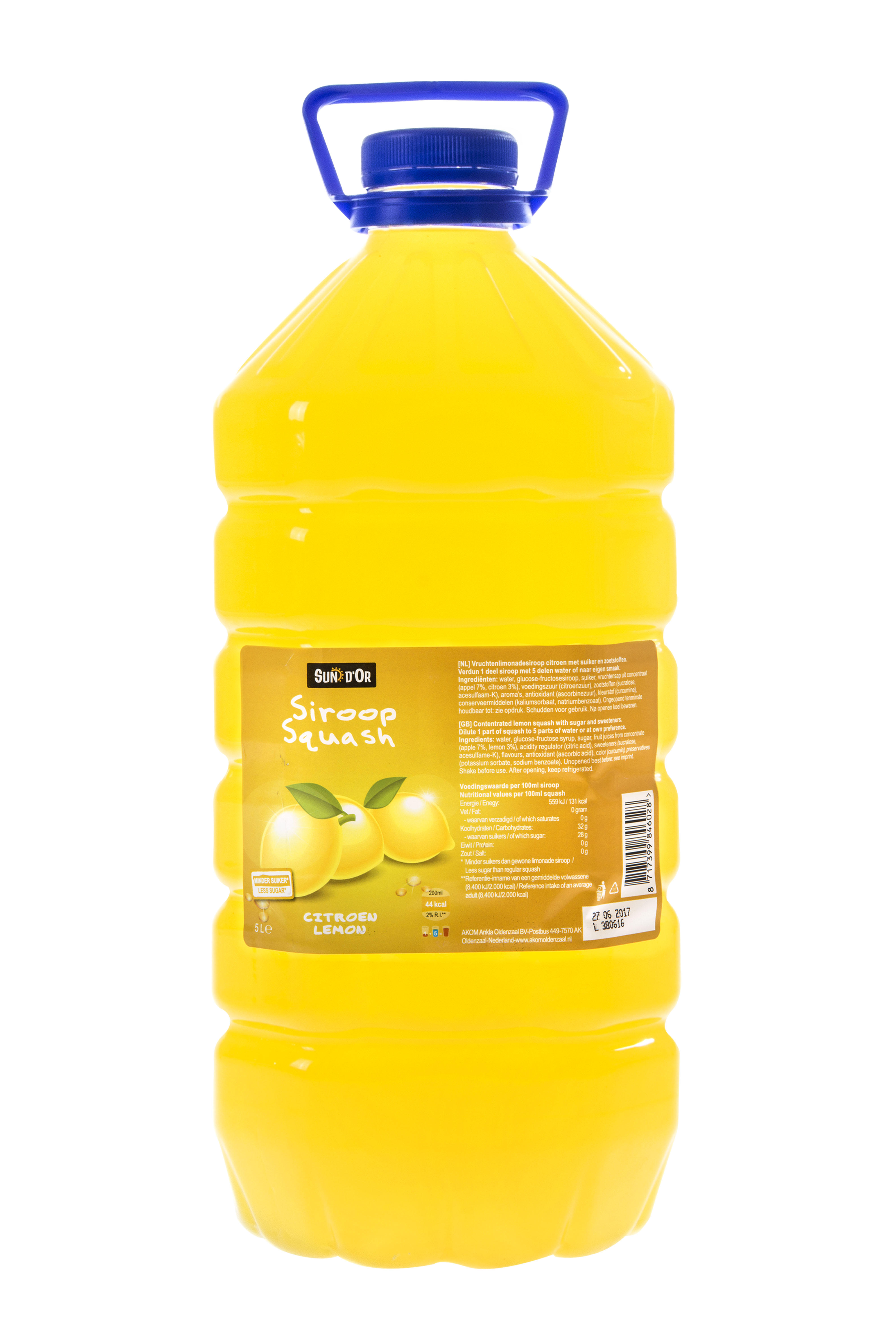 Sun d'Or Lemon Fruit Squash 5 liter 