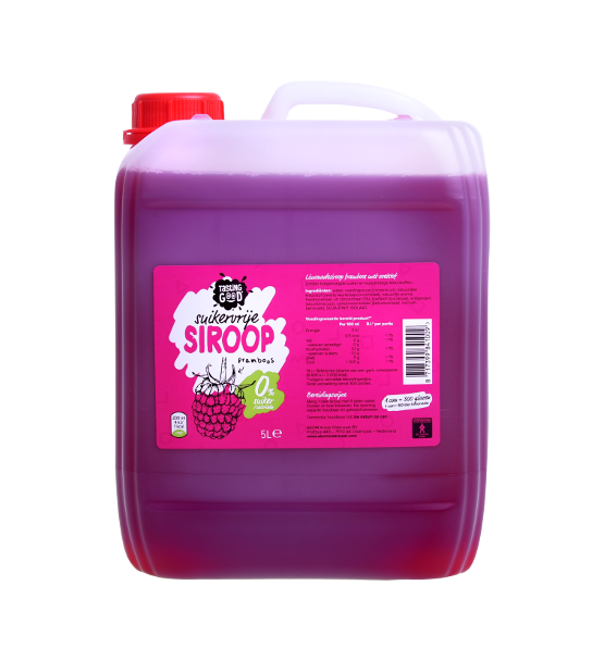 Tasting Good suikervrije siroop framboos 0% can 5,0L